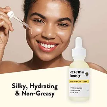 ECZEMA HONEY Nourishing Face Serum - Daily Hydrating Serum - Face Oil for Eczema, Dry & Sensitive Skin (1 Oz)