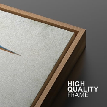 MUDECOR Framed Canvas Art Heron Bird Illustrations 16x24