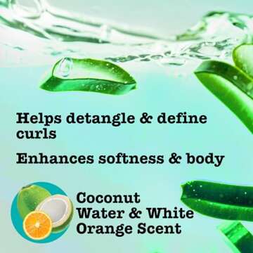 Maui Moisture Curl Quench + Coconut Oil Curl-Defining Anti-Frizz Shampoo to Hydrate and Detangle Tight Curly Hair, Softening Shampoo, Vegan, Silicone & Paraben-Free, 13 fl oz