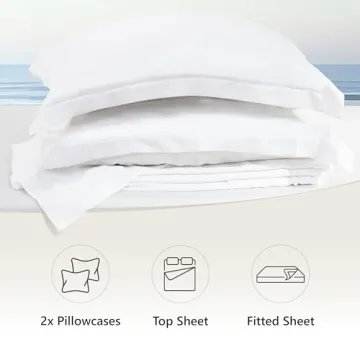 BELLE TERRE Luxury Bamboo Sheets Set for Comfort Sleep