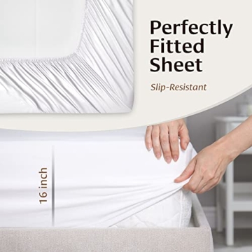 BELLE TERRE Luxury Bamboo Sheets Set for Comfort Sleep