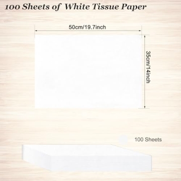 100 Sheets Black Tissue Paper Artdly 14 x 20 Inches Premium Bulk