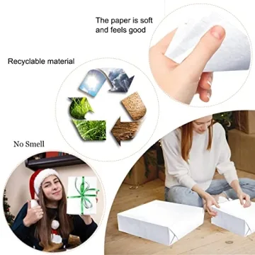 100 Sheets Black Tissue Paper Artdly 14 x 20 Inches Premium Bulk