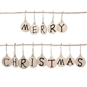 Pojah 60Pcs Wood Slices for DIY Crafts and Decorations