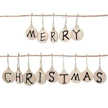 Pojah 60Pcs Wood Slices for DIY Crafts and Decorations