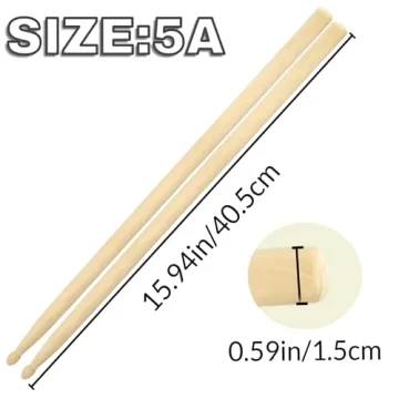 Personalized Wooden Drumsticks Custom Engraved 5A Size