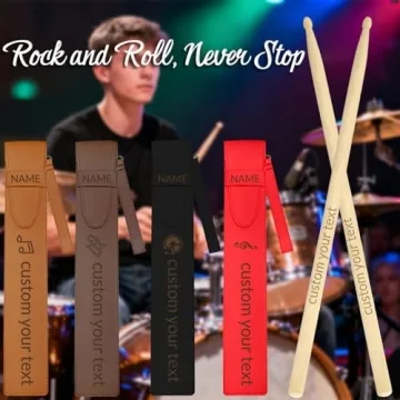 Personalized Wooden Drumsticks Custom Engraved 5A Size