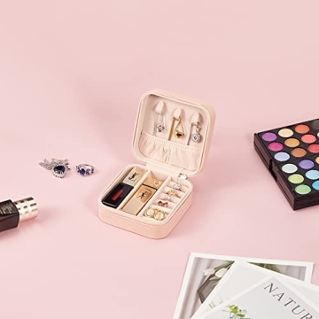 Elegant Portable Jewelry Organizer - LETURE PU Leather Cases