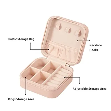 Elegant Portable Jewelry Organizer - LETURE PU Leather Cases