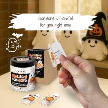 Positive Ghost Jar with 60 Affirmation Cards