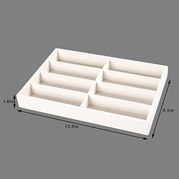 Pangkeep Beige Velvet 8 Grid Sunglass Organizer - Stackable