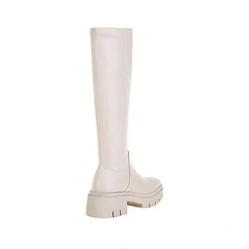 Vivianly Chunky Heel Knee High Boots for Stylish Women