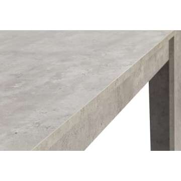 GIA 59" L Wood Dining Table for 4-6, Modern Farmhouse Style