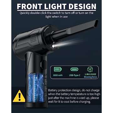 Powerful Rechargeable Air Duster for Deep Cleaning