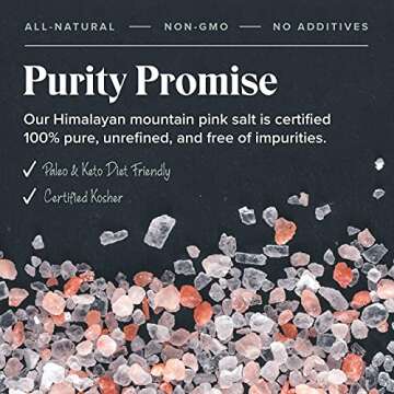 Willow & Everett Himalayan Pink Salt – Coarse Grain for Grinder/Mill Refill – Easy Pour Spout - Non-GMO Kosher Rock Salt for Cooking - 2.2 lb / 1 kg