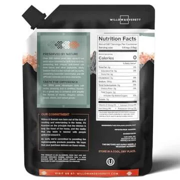 Willow & Everett Himalayan Pink Salt - Easy Pour & Kosher