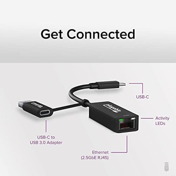 Plugable 2.5GB USB Ethernet Adapter - Fast Connectivity