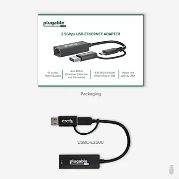 Plugable 2.5GB USB Ethernet Adapter - Fast Connectivity