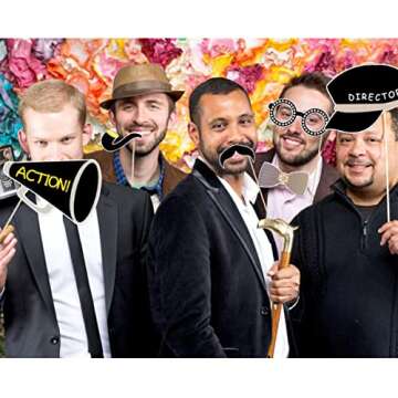 LUOEM Movie Night Photo Props Kit for Unforgettable Memories