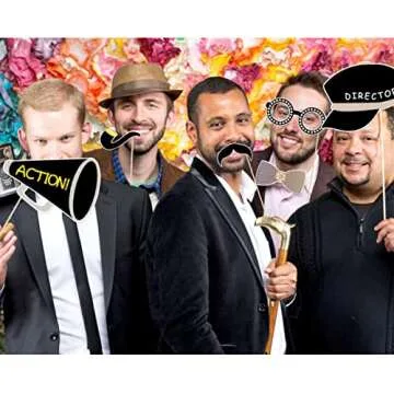 LUOEM Movie Night Photo Props Kit for Unforgettable Memories