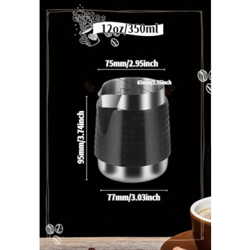 Milk Frothing Pitcher with Thermometer - Perfect for Coffee Lovers