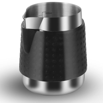 Milk Frothing Pitcher with Thermometer - Perfect for Coffee Lovers