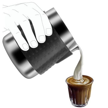 Milk Frothing Pitcher with Thermometer - Perfect for Coffee Lovers
