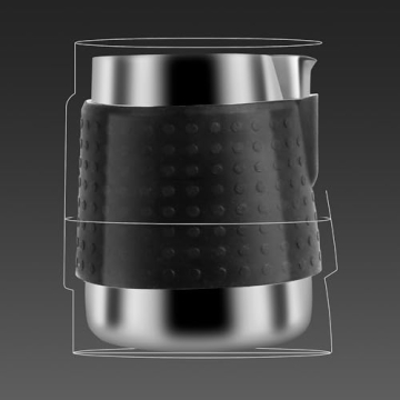 Milk Frothing Pitcher with Thermometer - Perfect for Coffee Lovers