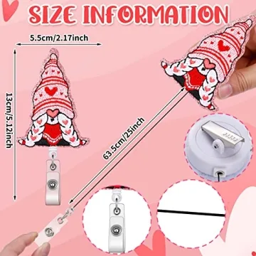 Chinco's Cute Retractable Gnome Badge Reel for All Occasions