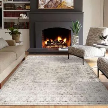 ReaLife Washable Area Rug for Living Bedroom Kitchen