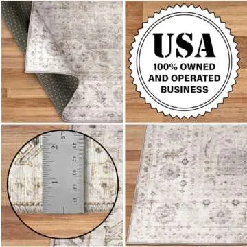 ReaLife Washable Area Rug for Living Bedroom Kitchen