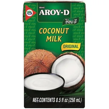 Aroy-D Coconut Milk Pack of 12 - 8.5 Fl Oz - Dairy-Free Cooking Essential