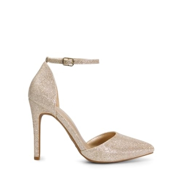 DREAM PAIRS Elegant Ankle Strap Stiletto Heels for Women