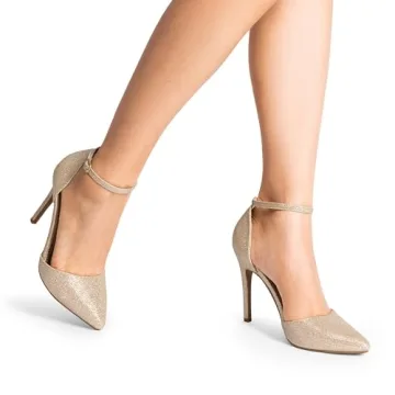 DREAM PAIRS Elegant Ankle Strap Stiletto Heels for Women