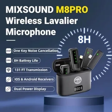 Wireless Lavalier Mic Set for iPhone & Android