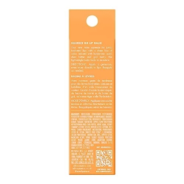 e.l.f. Squeeze Me Lip Balm, Moisturizing Lip Balm For A Sheer Tint Of Color, Infused With Hyaluronic Acid, Vegan & Cruelty-free, Peach