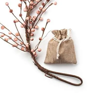 LampLust Lighted Garland, 6 Ft Pink Berry Garland with 100 LED Lights, Winter Garland for Mantle All Year Round, Battery Powered, Timer Included, Farmhouse Decor, Valentines Decor