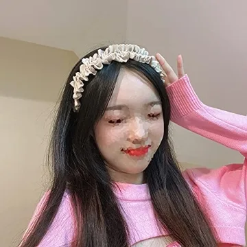 Luzen 2Pcs Pleated Wide Brimmed Headband - Stylish Hair Accessories