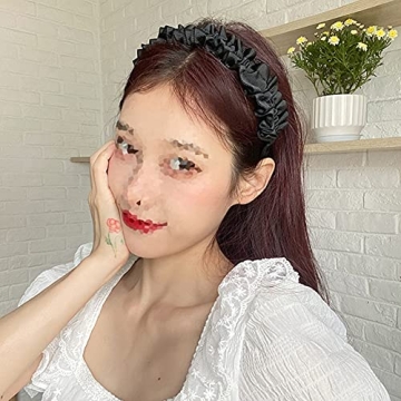 Luzen 2Pcs Pleated Wide Brimmed Headband - Stylish Hair Accessories