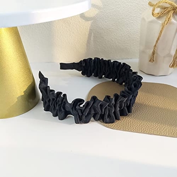 Luzen 2Pcs Pleated Wide Brimmed Headband - Stylish Hair Accessories