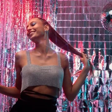 Silver Foil Fringe Curtains for Birthday Graduation Party