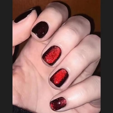 Dark Red Burgundy Cat Eye Magnetic Gel Polish - 12ml