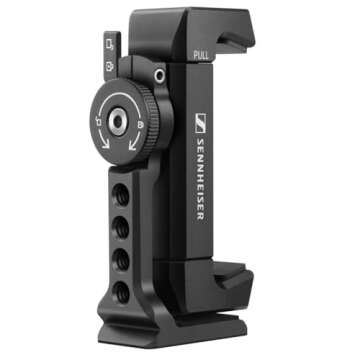 SENNHEISER Professional MKE 400 + Mobile Kit, Directional On-Camera Microphone with Smartphone Clamp & Manfrotto PIXI Mini Tripod, 509257, Auxiliary,Black