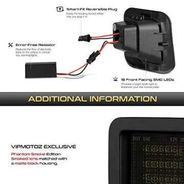 VIPMOTOZ Smoke Lens License Plate Light for Dodge RAM