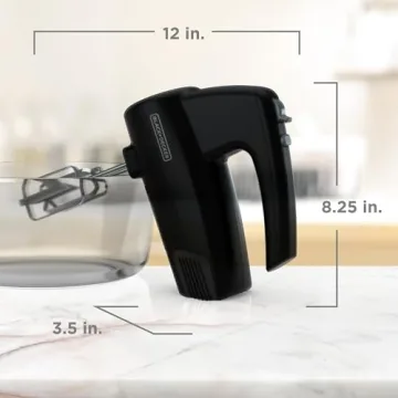 BLACK+DECKER 5-Speed Hand Mixer, 250W Turbo Boost