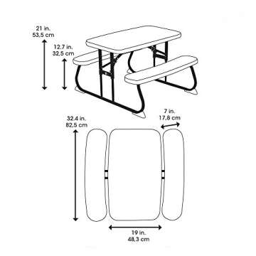 Lifetime Kid's Picnic Table, White