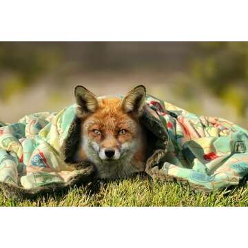 Throw Blanket for Camping - Plush Reversible Camping Blanket for Indoor & Outdoor Settings - Machine Washable Soft Blanket - 100% Polyester Cozy Blanket with Retro-Inspired Patterns, Camp Casual