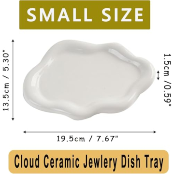 BESSKON Small Jewelry Dish Tray for Elegant Home Decor