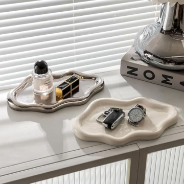 BESSKON Small Jewelry Dish Tray for Elegant Home Decor