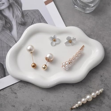 BESSKON Small Jewelry Dish Tray for Elegant Home Decor